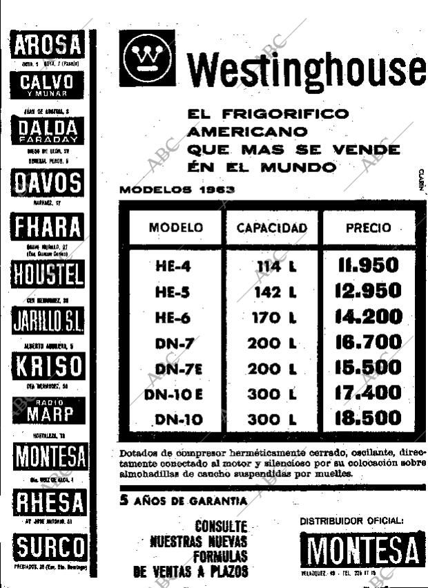 ABC MADRID 28-06-1963 página 16