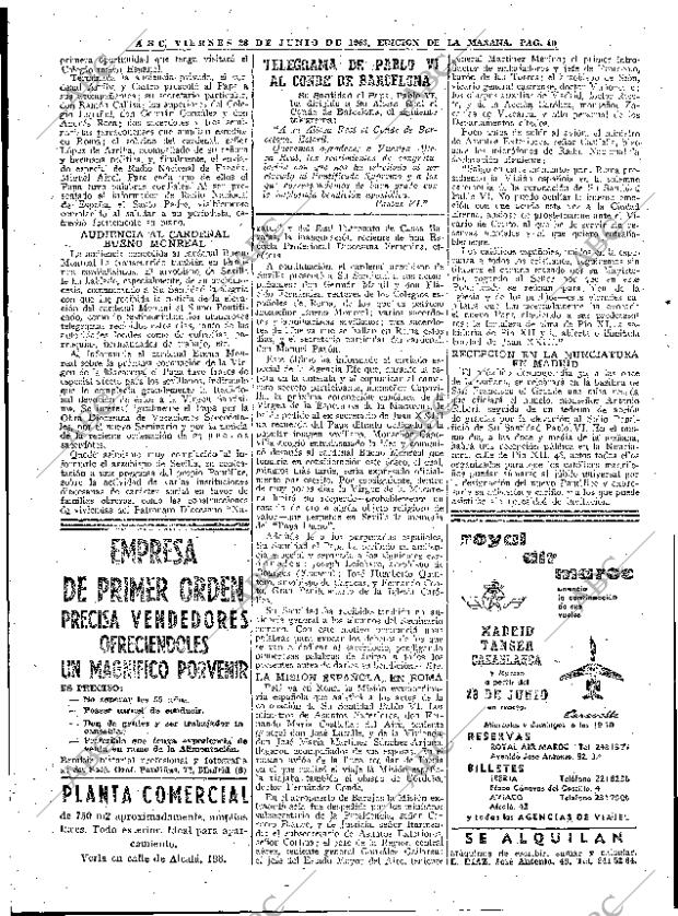 ABC MADRID 28-06-1963 página 40