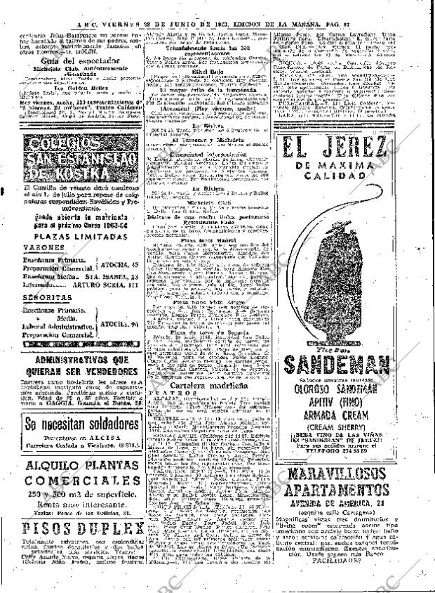 ABC MADRID 28-06-1963 página 67