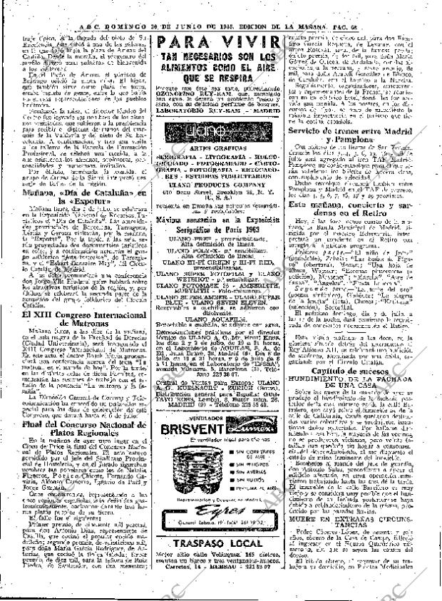 ABC MADRID 30-06-1963 página 68