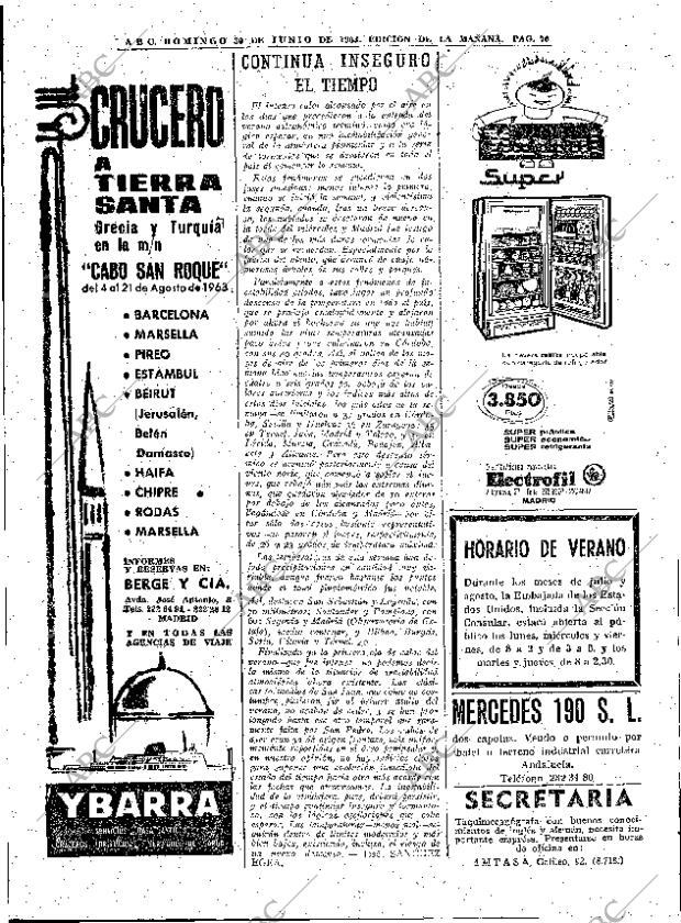 ABC MADRID 30-06-1963 página 70