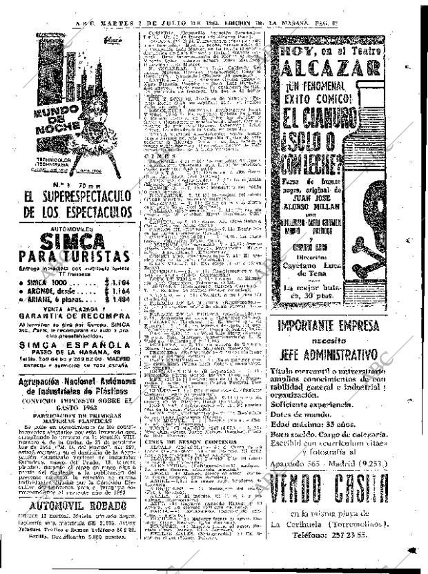 ABC MADRID 02-07-1963 página 63