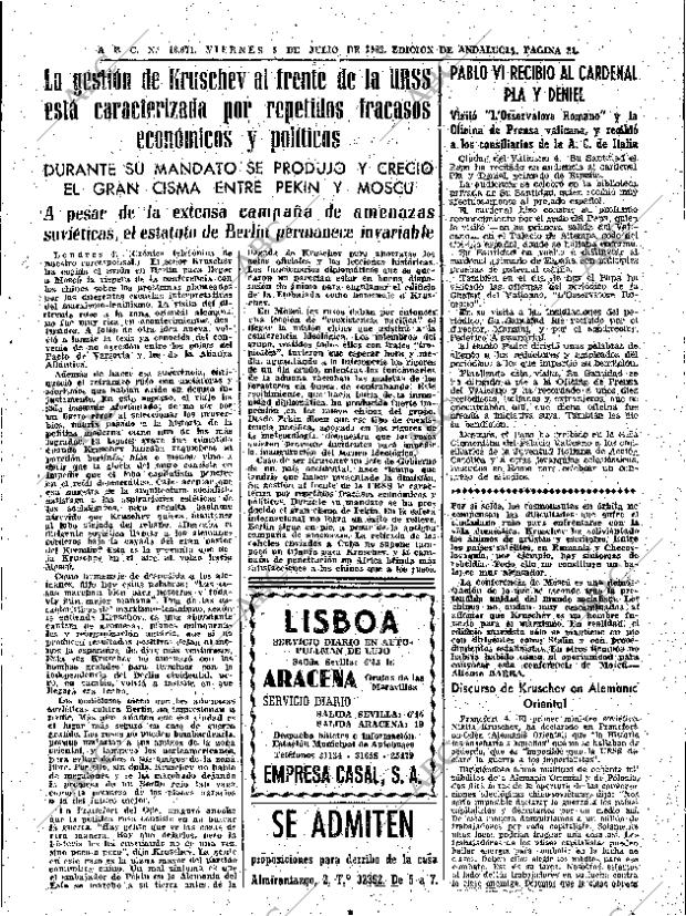 ABC SEVILLA 05-07-1963 página 21