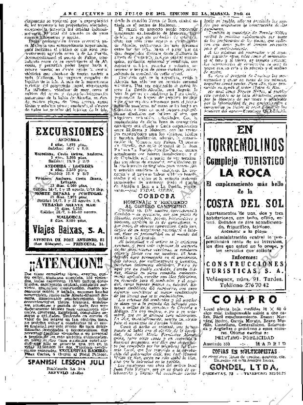 ABC MADRID 11-07-1963 página 44