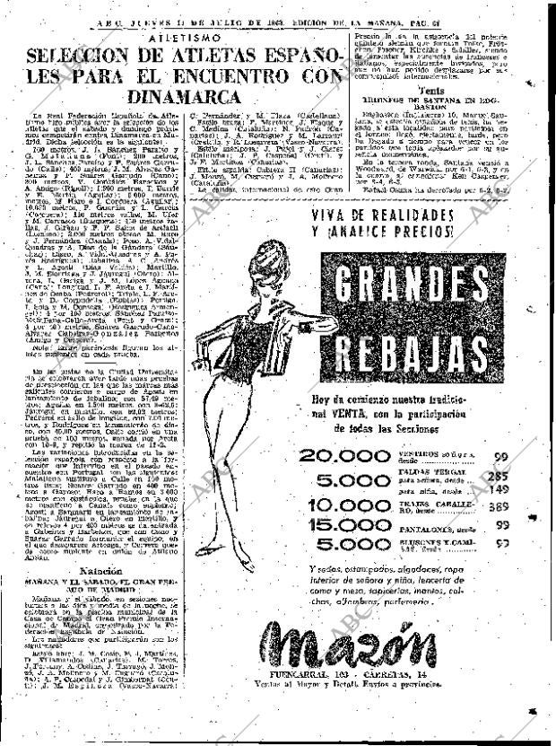 ABC MADRID 11-07-1963 página 61