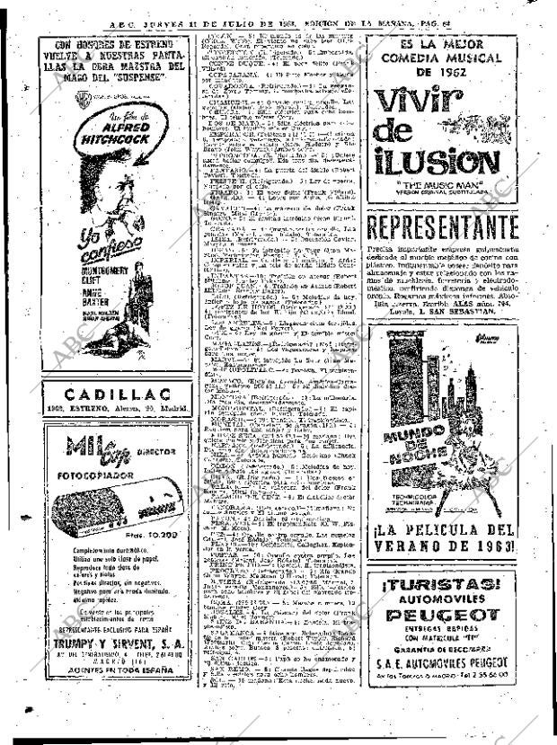 ABC MADRID 11-07-1963 página 64