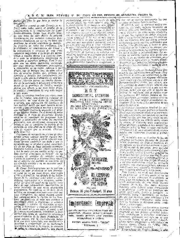 ABC SEVILLA 11-07-1963 página 16