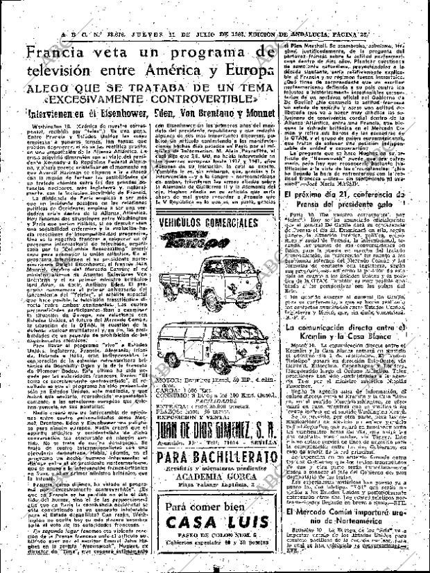 ABC SEVILLA 11-07-1963 página 23