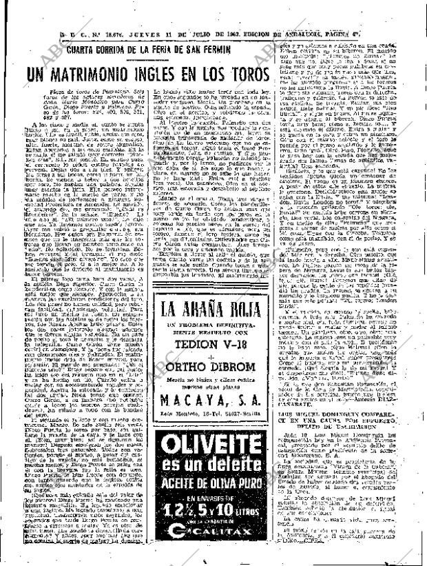 ABC SEVILLA 11-07-1963 página 45