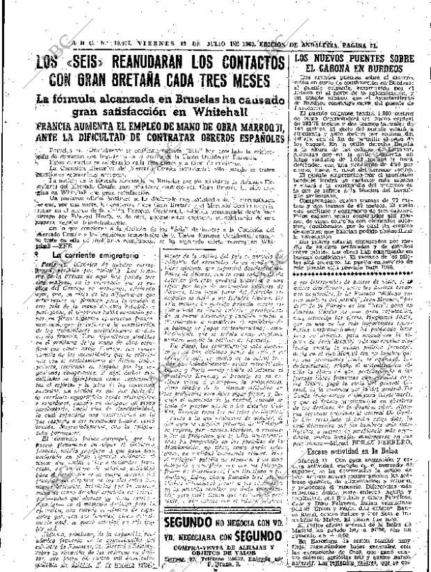 ABC SEVILLA 12-07-1963 página 21