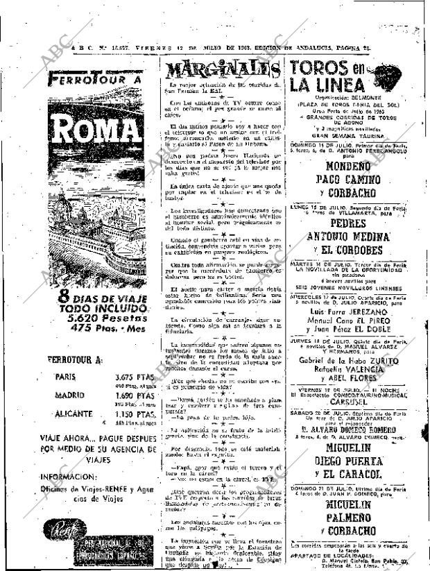 ABC SEVILLA 12-07-1963 página 28