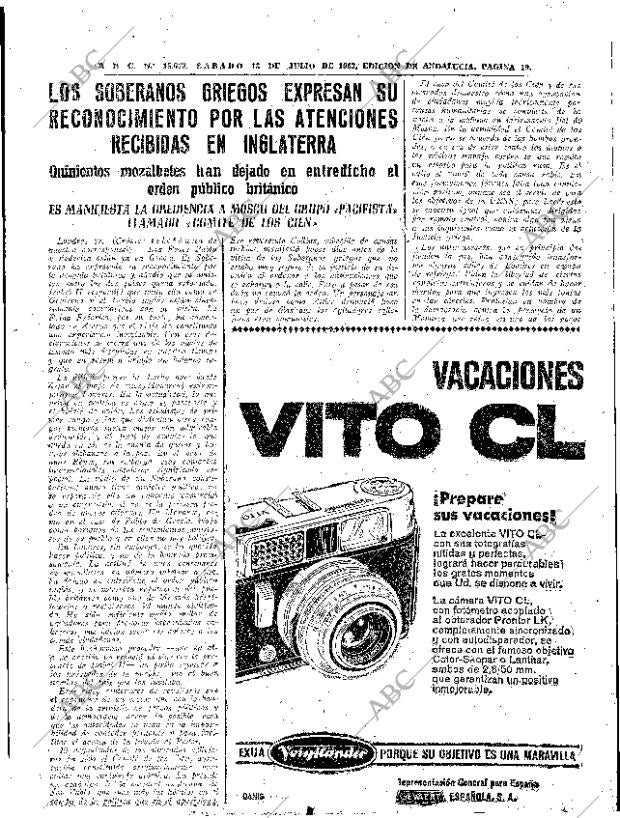 ABC SEVILLA 13-07-1963 página 19
