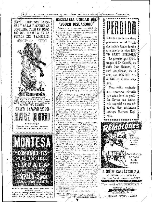 ABC SEVILLA 13-07-1963 página 26