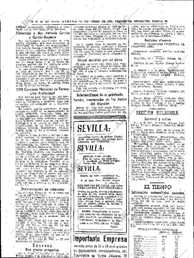 ABC SEVILLA 13-07-1963 página 40