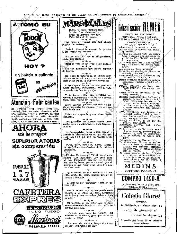 ABC SEVILLA 13-07-1963 página 42
