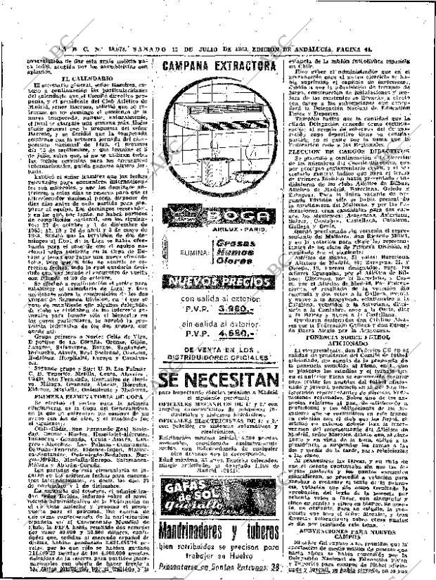 ABC SEVILLA 13-07-1963 página 44