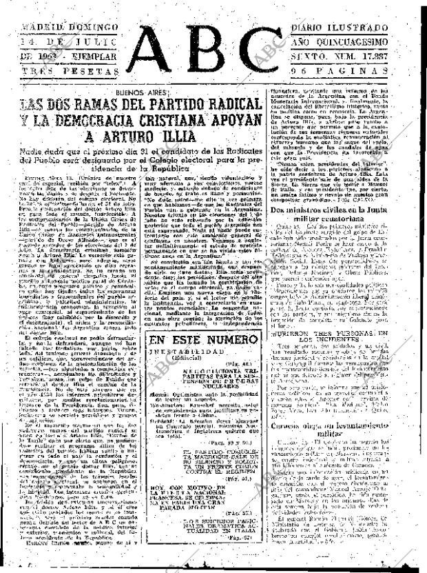 ABC MADRID 14-07-1963 página 47