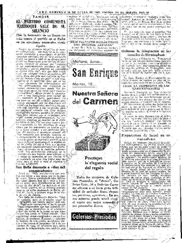 ABC MADRID 14-07-1963 página 52