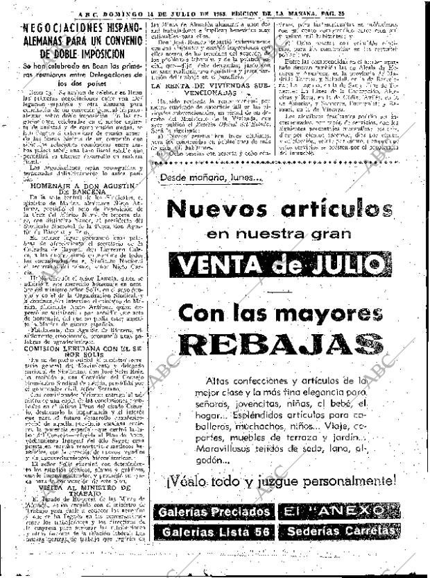 ABC MADRID 14-07-1963 página 55