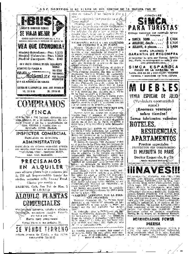ABC MADRID 14-07-1963 página 58
