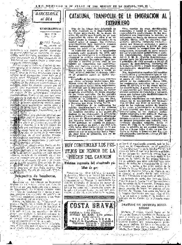 ABC MADRID 14-07-1963 página 63