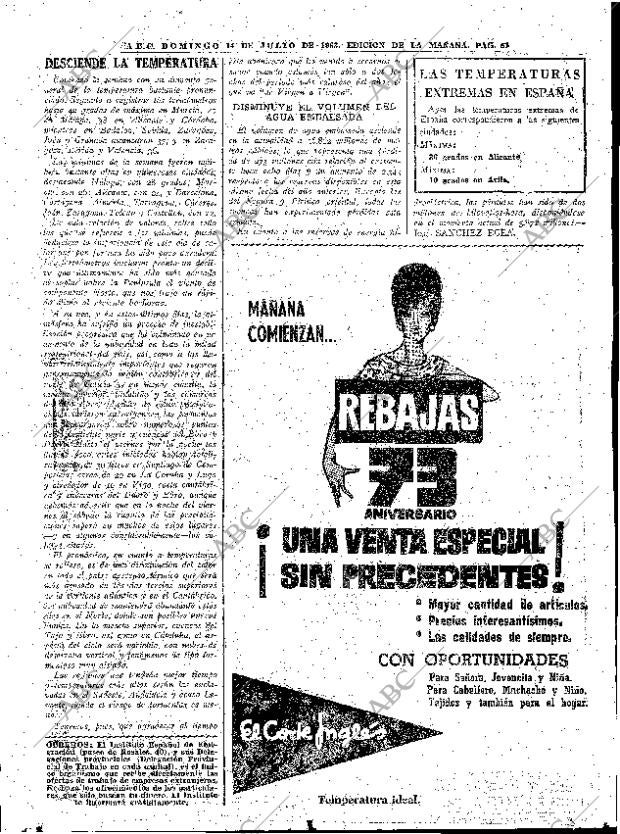ABC MADRID 14-07-1963 página 67
