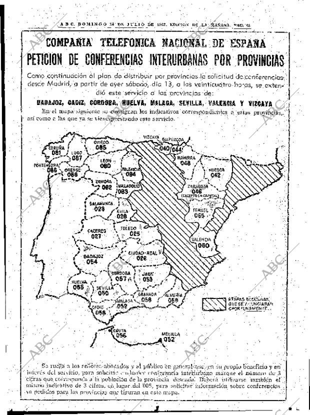 ABC MADRID 14-07-1963 página 68