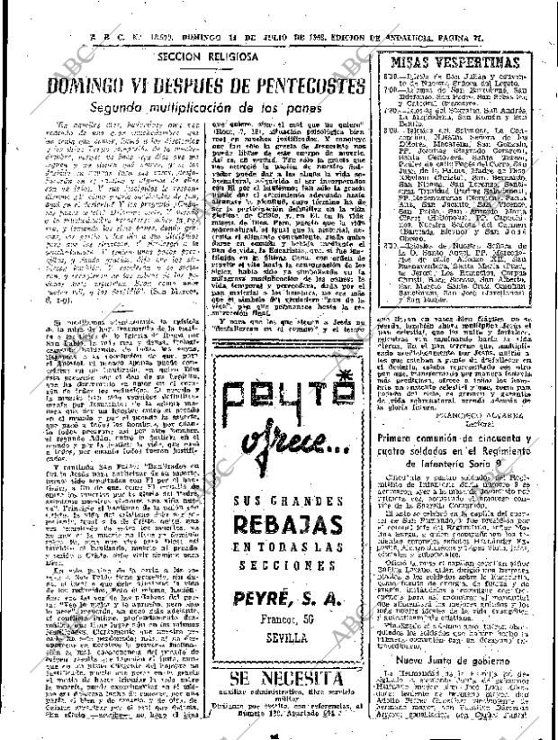 ABC SEVILLA 14-07-1963 página 71