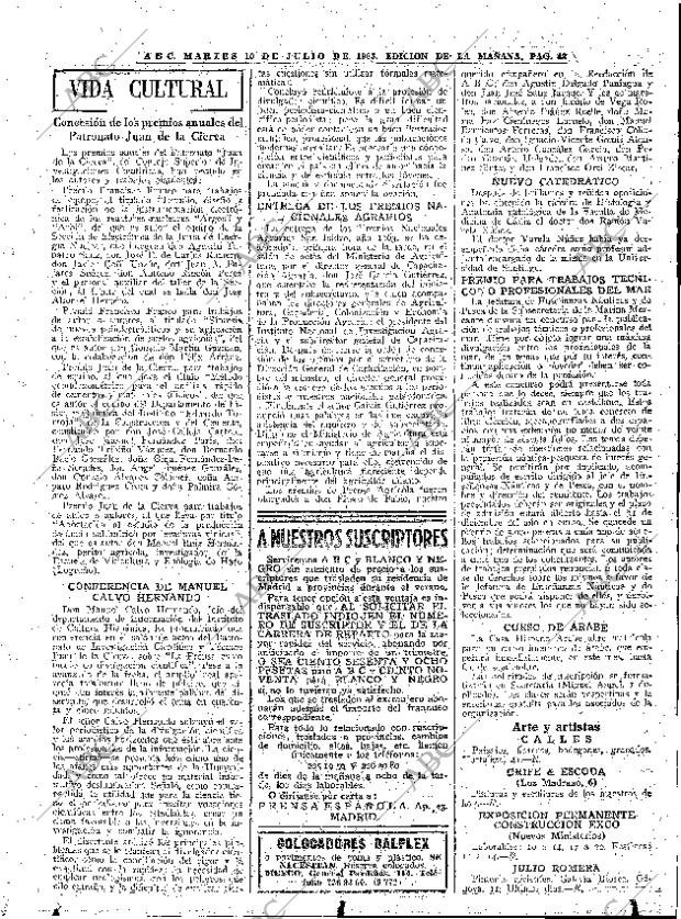 ABC MADRID 16-07-1963 página 43