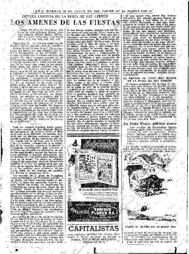 ABC MADRID 16-07-1963 página 45