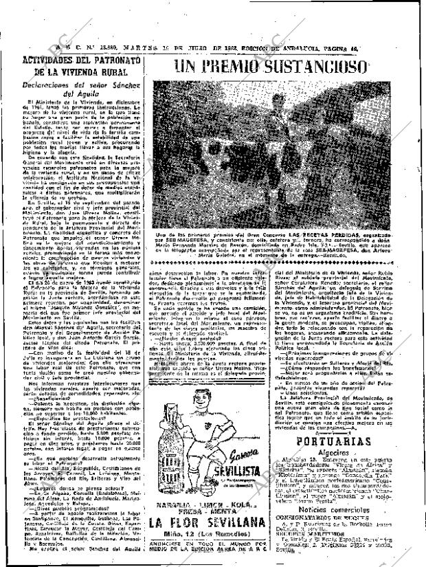 ABC SEVILLA 16-07-1963 página 46