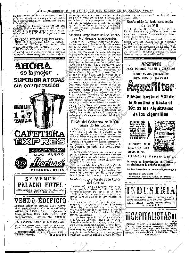 ABC MADRID 17-07-1963 página 40