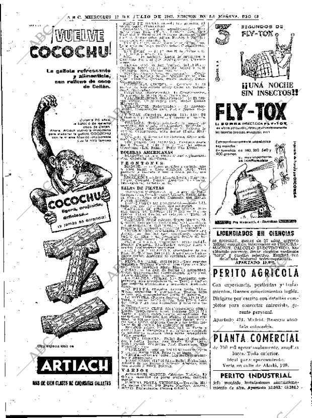ABC MADRID 17-07-1963 página 68