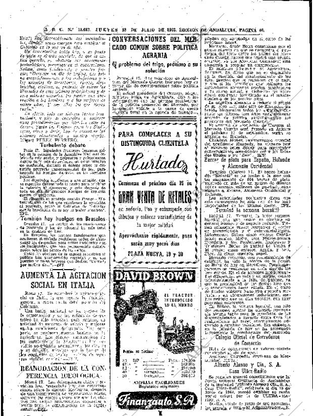 ABC SEVILLA 18-07-1963 página 40