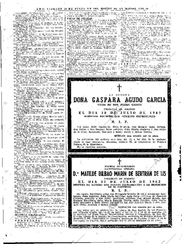 ABC MADRID 19-07-1963 página 64
