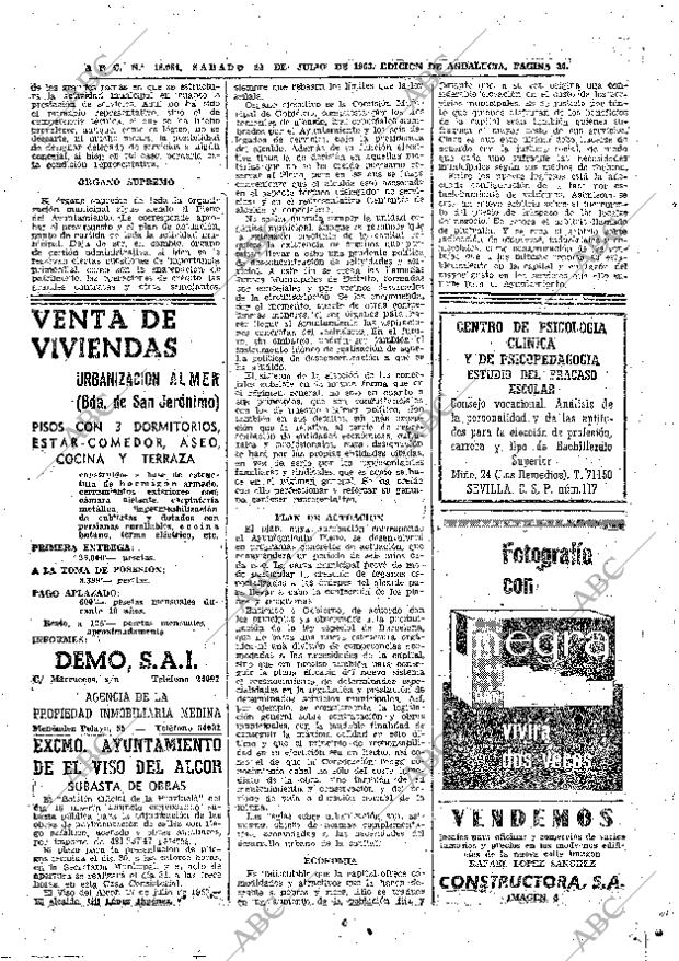 ABC SEVILLA 20-07-1963 página 30