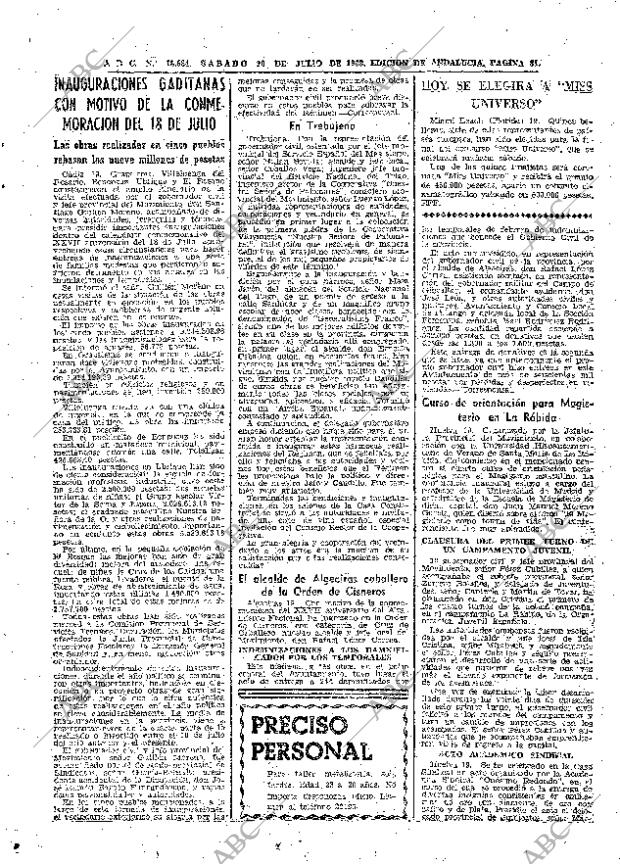 ABC SEVILLA 20-07-1963 página 31