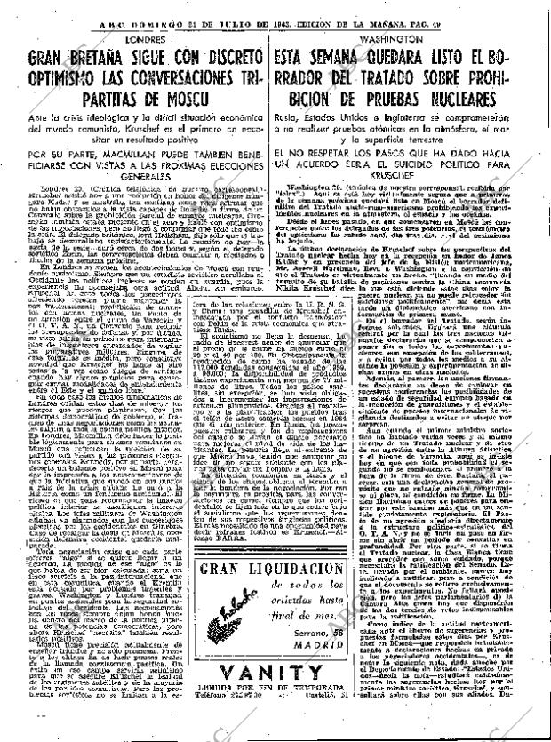 ABC MADRID 21-07-1963 página 49