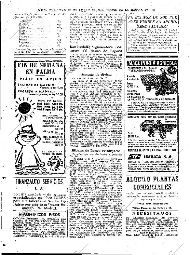 ABC MADRID 21-07-1963 página 70