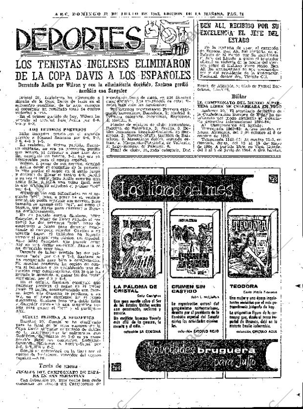 ABC MADRID 21-07-1963 página 71