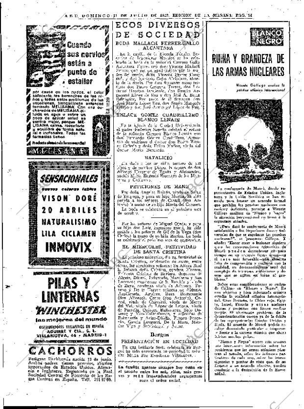 ABC MADRID 21-07-1963 página 74