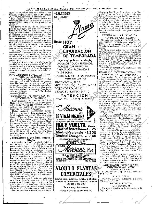 ABC MADRID 23-07-1963 página 42