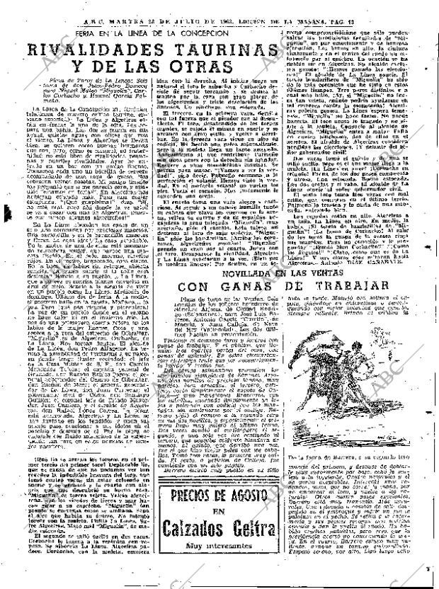 ABC MADRID 23-07-1963 página 43