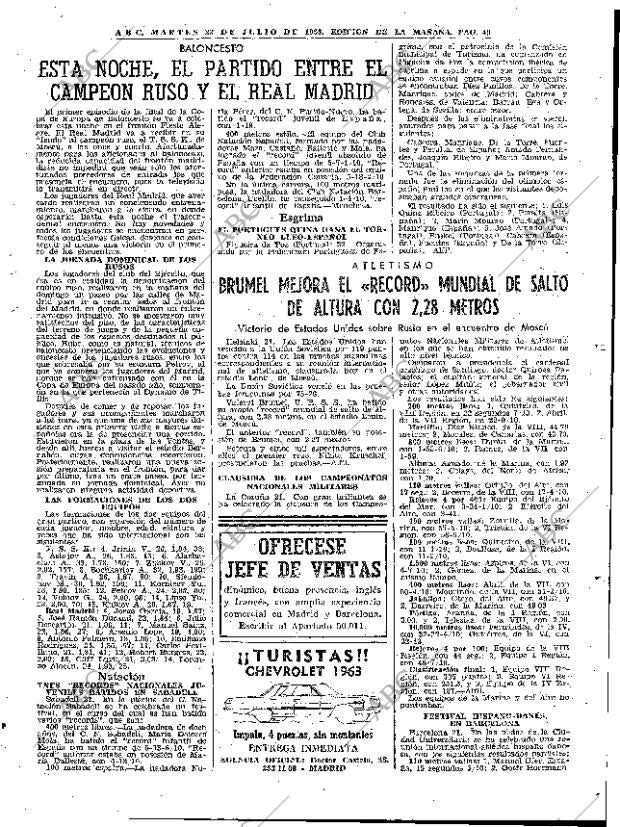 ABC MADRID 23-07-1963 página 49