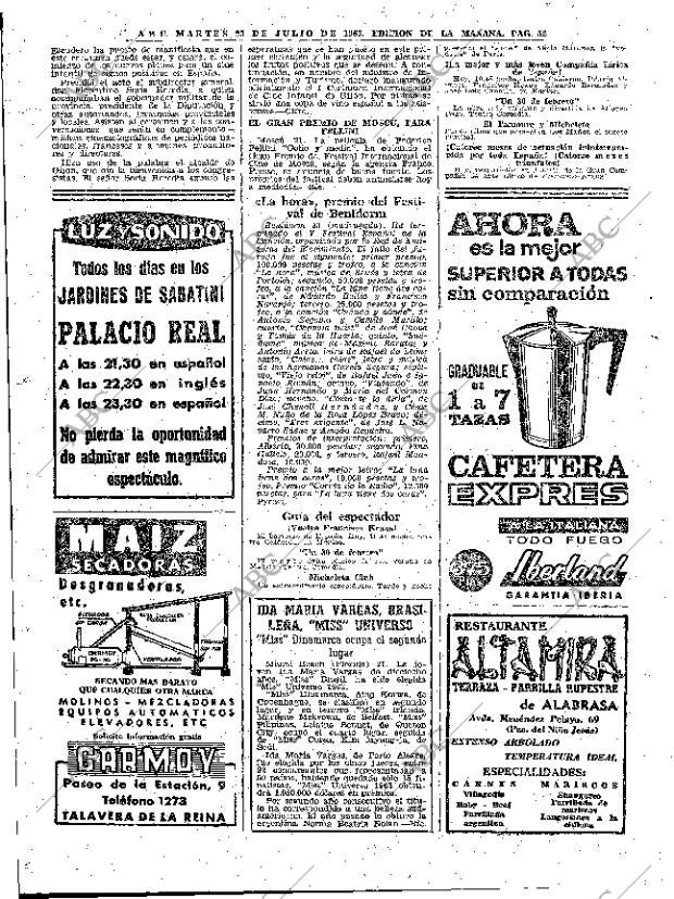 ABC MADRID 23-07-1963 página 52