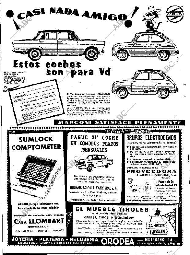 ABC MADRID 23-07-1963 página 6