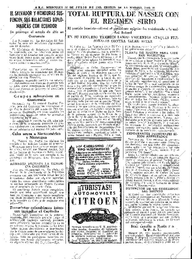 ABC MADRID 24-07-1963 página 25