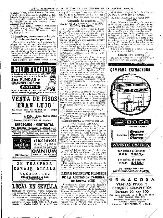 ABC MADRID 24-07-1963 página 40