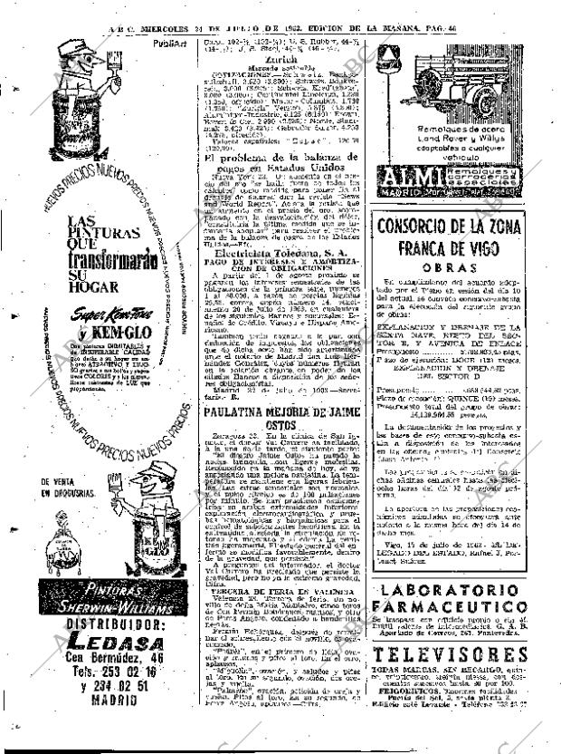 ABC MADRID 24-07-1963 página 46