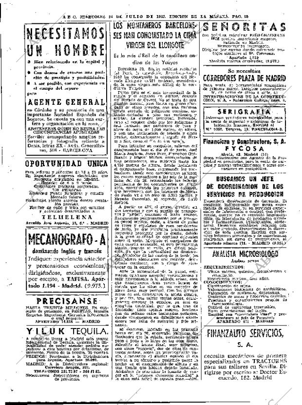 ABC MADRID 24-07-1963 página 50